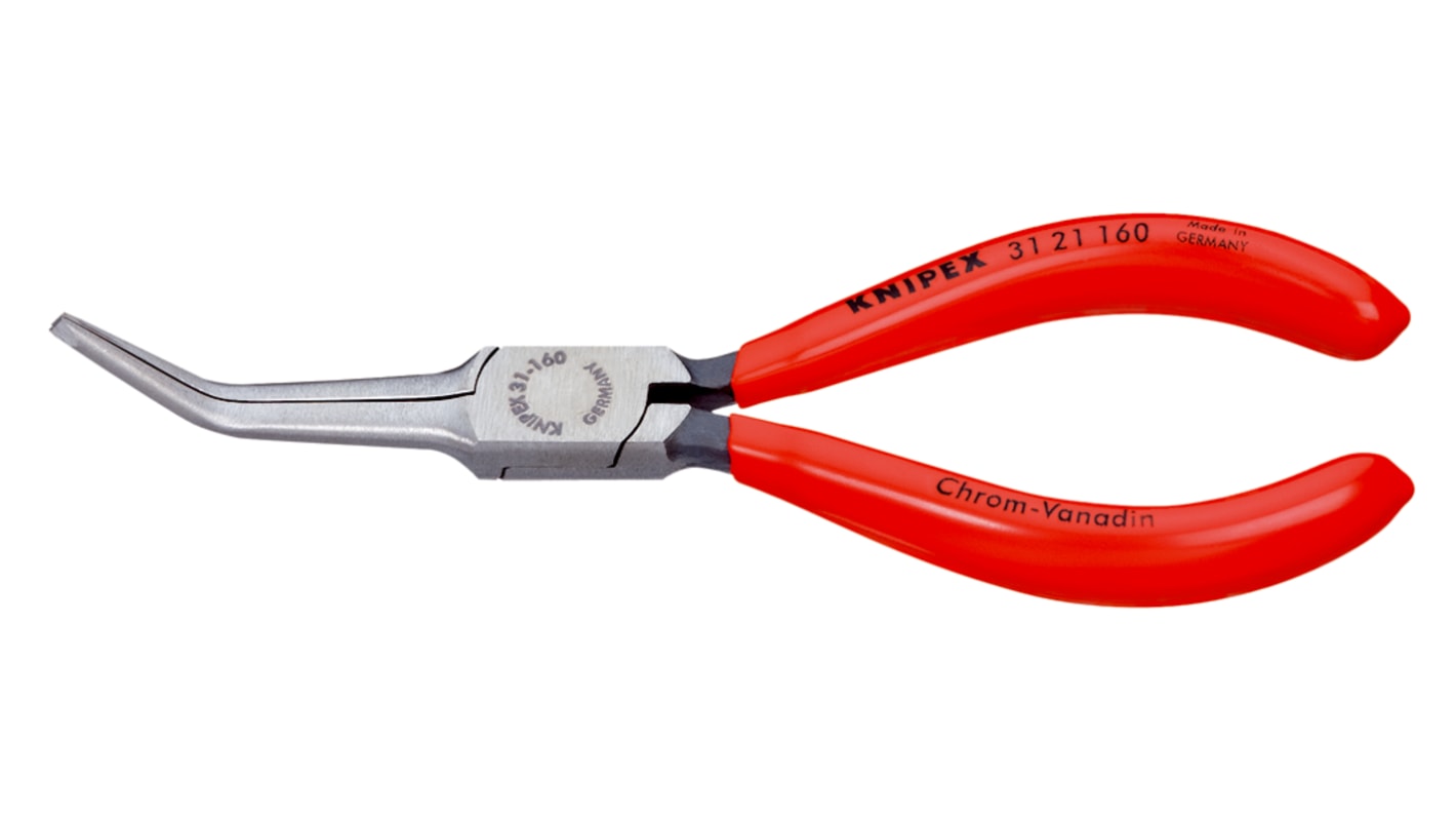 Pinze a becco Knipex in Acciaio al cromo-vanadio, lungh. 160 mm Ad angolo retto