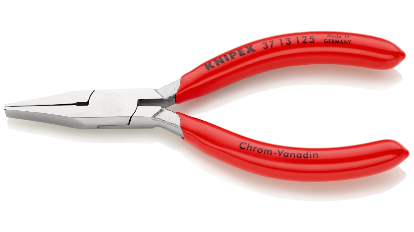 Knipex ノーズプライヤー 37 13 125 130 mm フラットノーズプライヤ