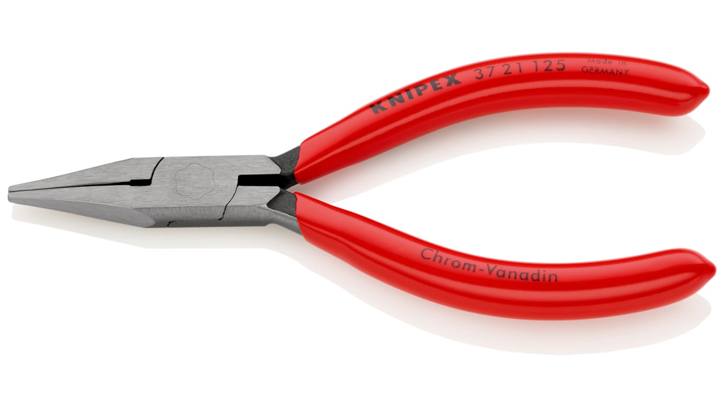 Knipex Nose pliers, 125 mm Overall, Flat Tip, 27mm Jaw