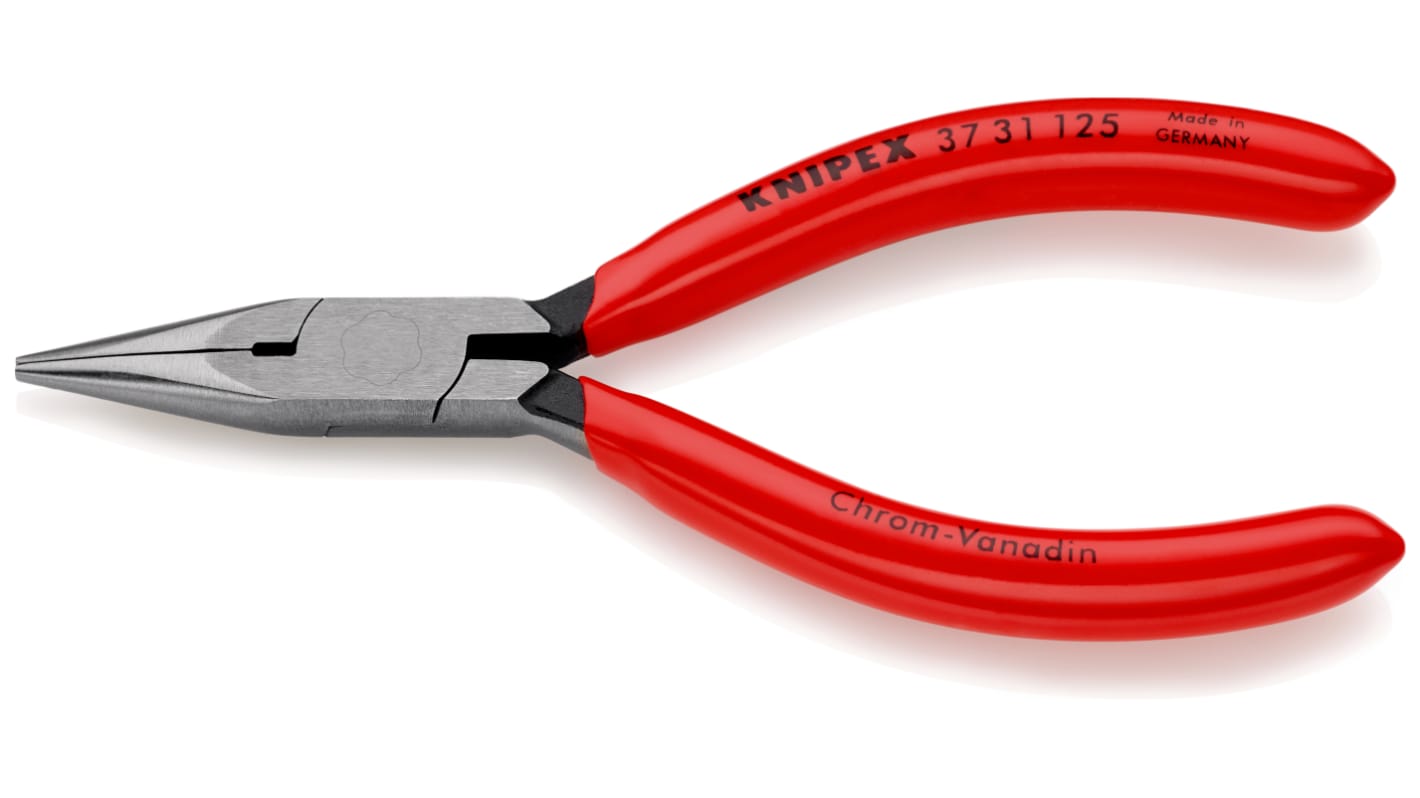 Knipex 37 31 125 Pliers, 125 mm Overall, Straight Tip, 27mm Jaw