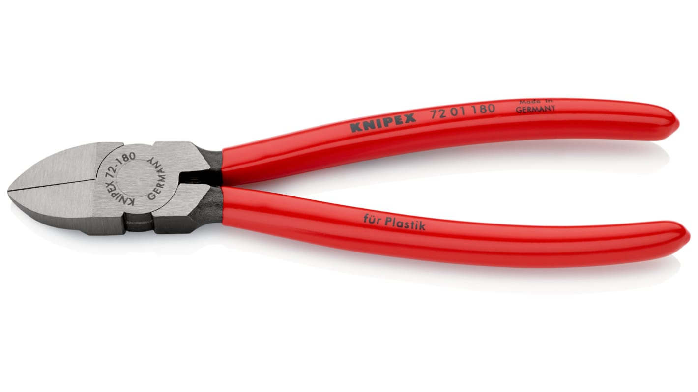 Knipex ニッパー 全体長さ：180 mm, 72 01 180