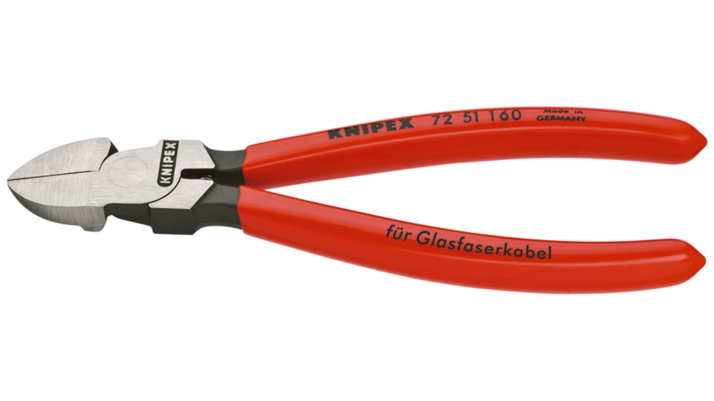 Tronchesi per fibre ottiche Knipex in Acciaio speciale per utensili di qualità, L. 160 mm