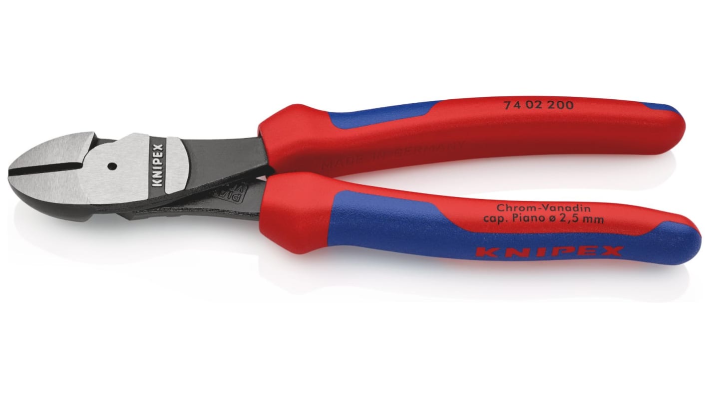 Knipex Side 全体長さ：200 mm 最大切断能力：4.2mm, 74 02 200