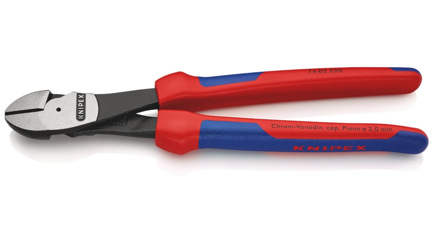 Pinces coupantes latérales Knipex 74 02 250 250 mm, capacité 4.6mm