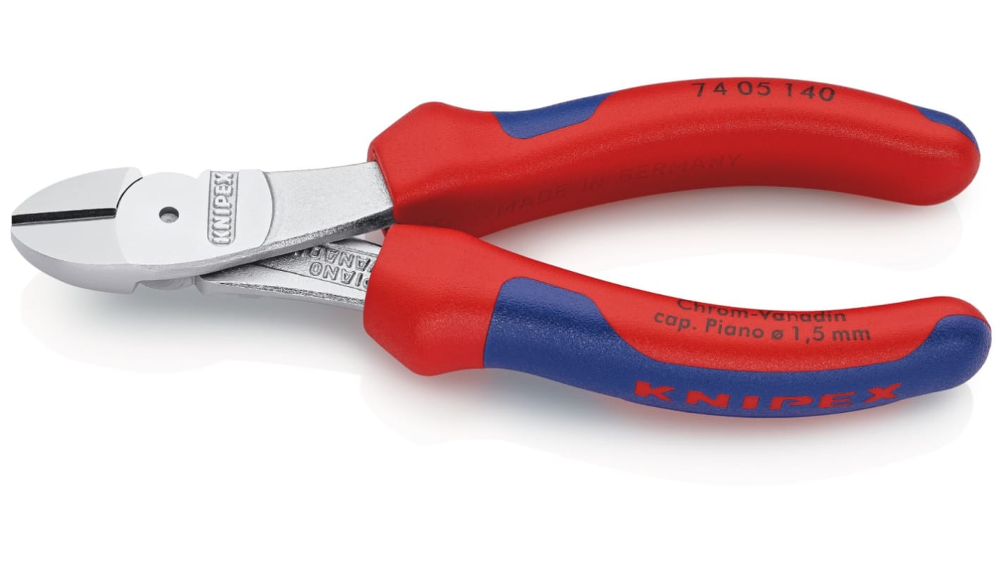 Tronchesi laterali Knipex in Acciaio speciale per utensili di qualità, L. 140 mm, capacità di taglio max 3.1mm