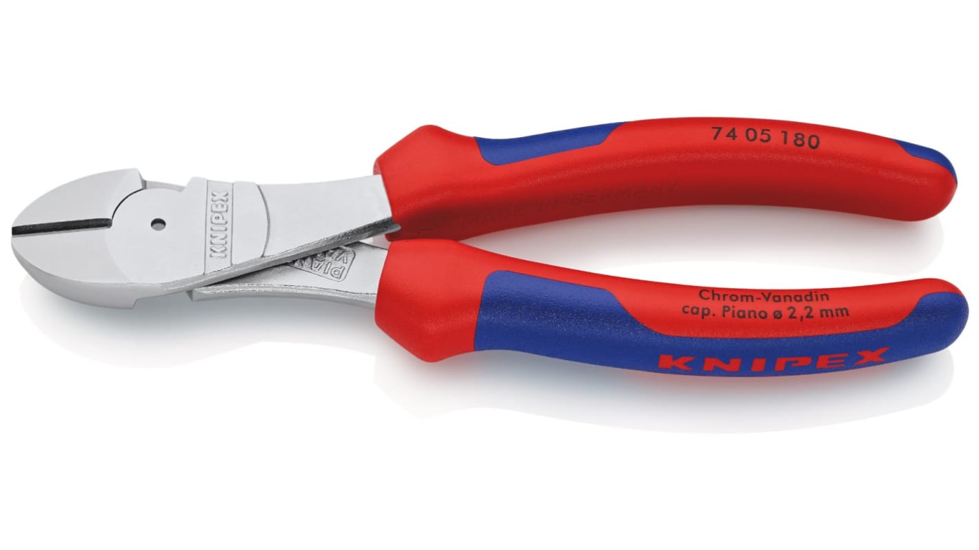 Pinces coupantes latérales Knipex 74 05 180 180 mm, capacité 3.8mm