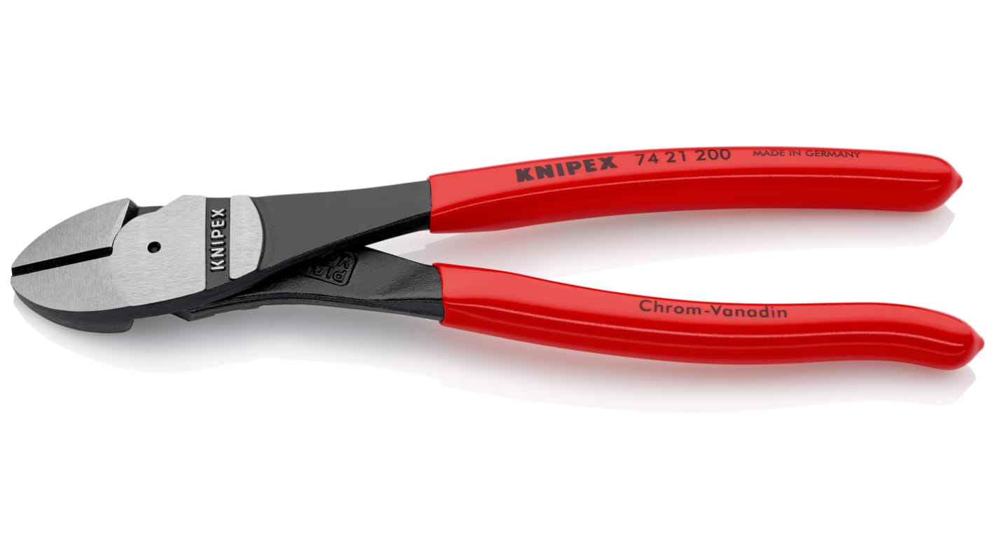 Alicates de corte lateral Knipex, capacidad de corte 4.2mm, long. total 200 mm