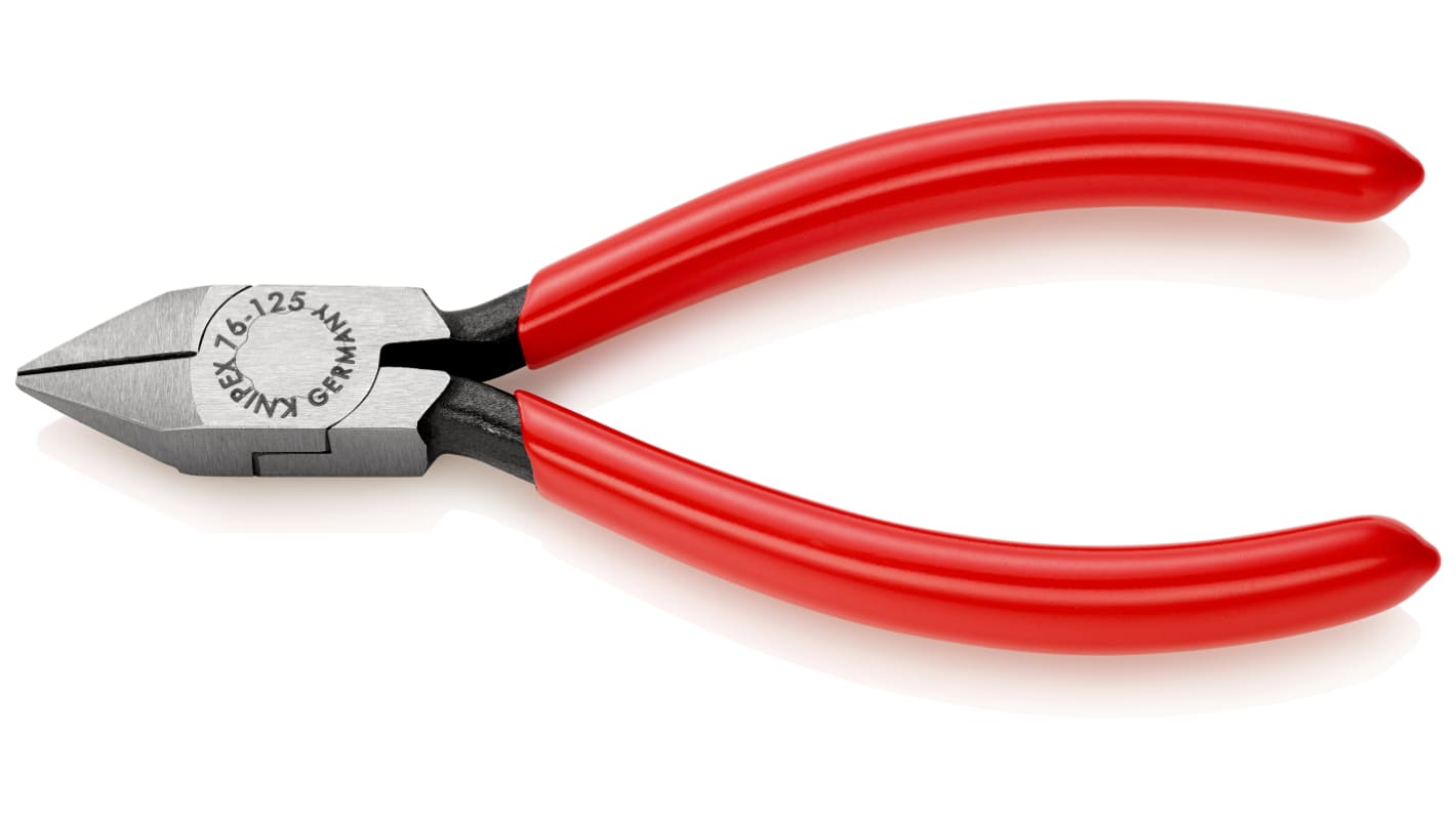 Alicates de corte lateral Knipex, capacidad de corte 1.7mm, long. total 125 mm