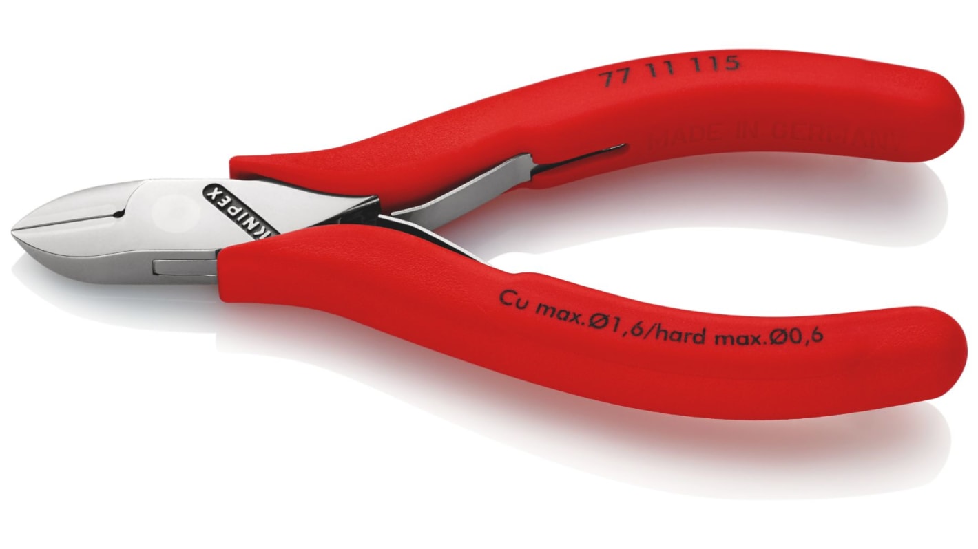 Tronchesi laterali Knipex in Acciaio speciale per utensili di qualità, L. 115 mm, capacità di taglio max 1.6mm