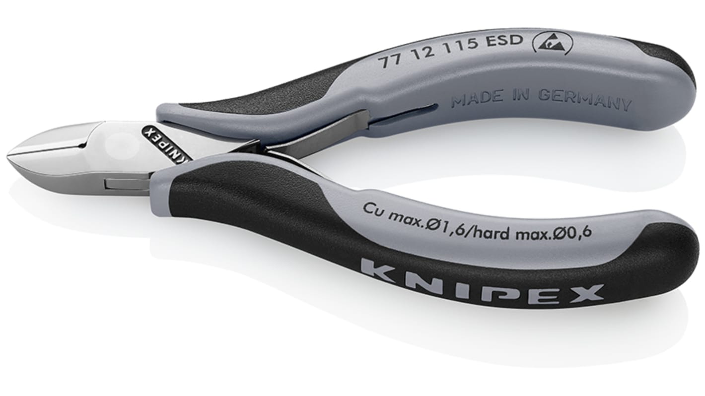 Knipex Side 全体長さ：115 mm, 77 12 115 ESD