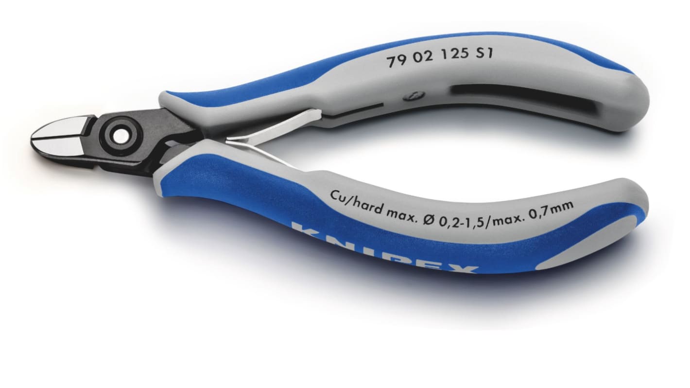 Knipex Oldalvágók 125 mm Különleges minőségű szerszámacél, 1.7mm vágóképesség 79 02 125 S1 Nem