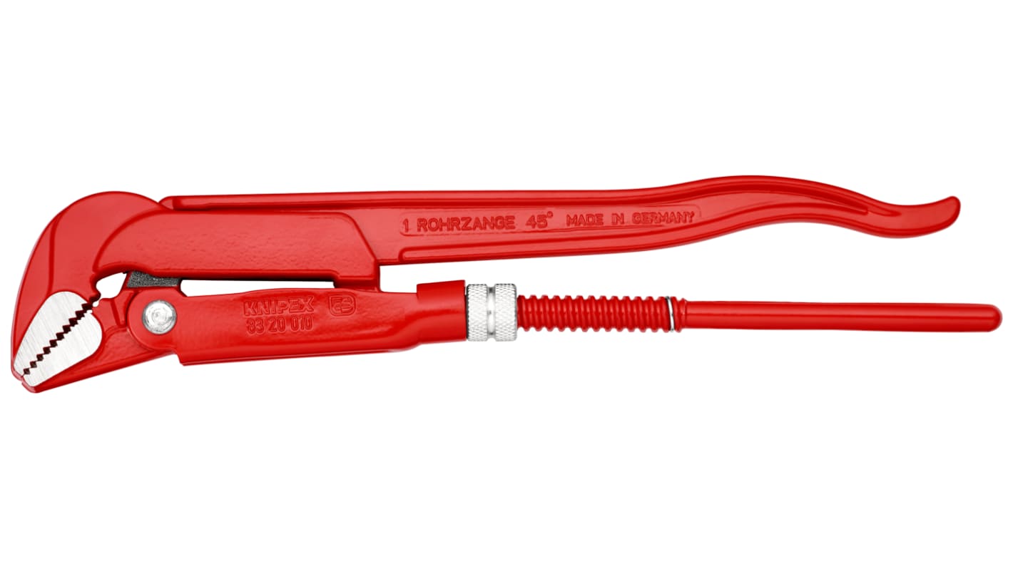 Knipex Pipe Wrench, 320 mm Overall, 42mm Jaw Capacity, Metal Handle