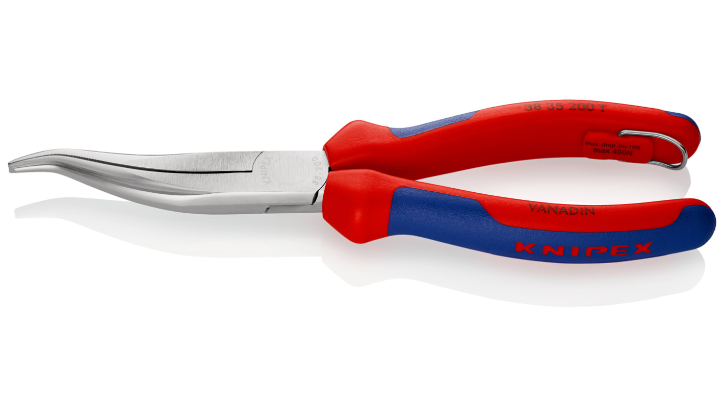 Knipex 38 35 200 T Pliers, 200 mm Overall, Straight Tip, 73mm Jaw