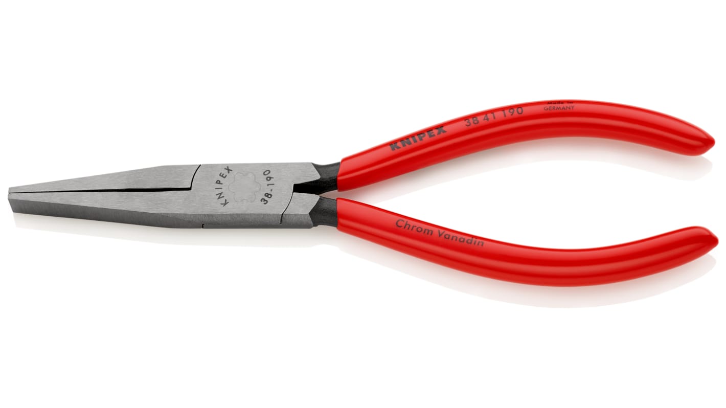 Knipex 38 41 190 Pliers, 190 mm Overall, Straight Tip, 50mm Jaw