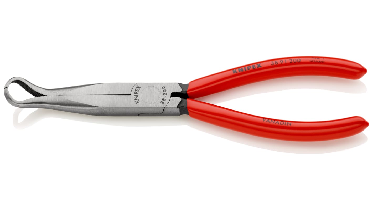 Knipex 38 91 200 Pliers, 200 mm Overall, Straight Tip, 73mm Jaw