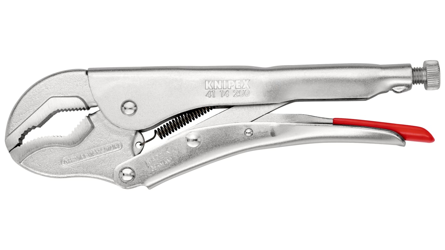 Pinze a becchi piatti Knipex in Acciaio speciale per utensili di qualità, lungh. 250mm Ad angolo retto