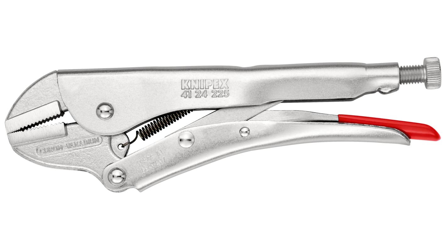 Pinze a becchi piatti Knipex in Acciaio speciale per utensili di qualità, lungh. 225 mm Ad angolo retto