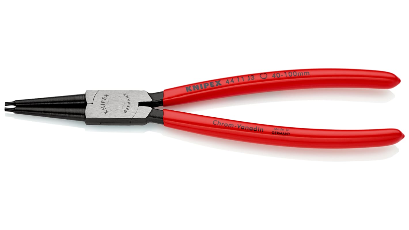 Knipex 44 11 J3 Pliers, 225 mm Overall, Straight Tip