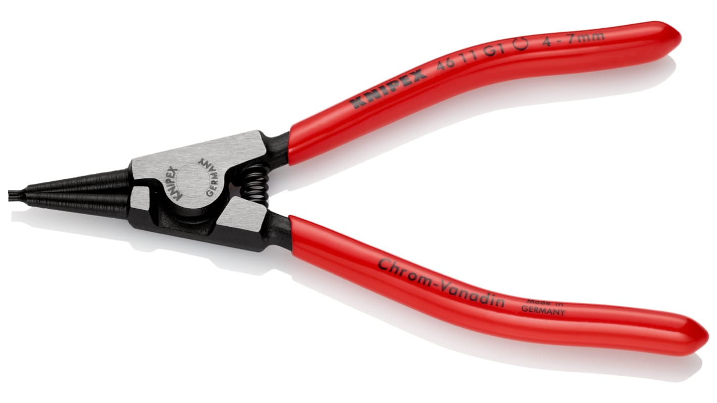 Pince à circlips Knipex 46 11 G1, L. (hors tout) 140 mm, 1 pièce(s)