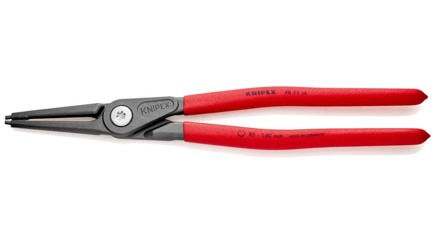 Knipex 48 11 J4 Circlip Pliers, 320 mm Overall, Straight Tip
