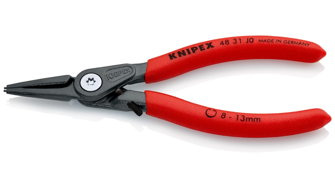 Knipex 48 31 J0 Circlip Pliers, 140 mm Overall, Straight Tip