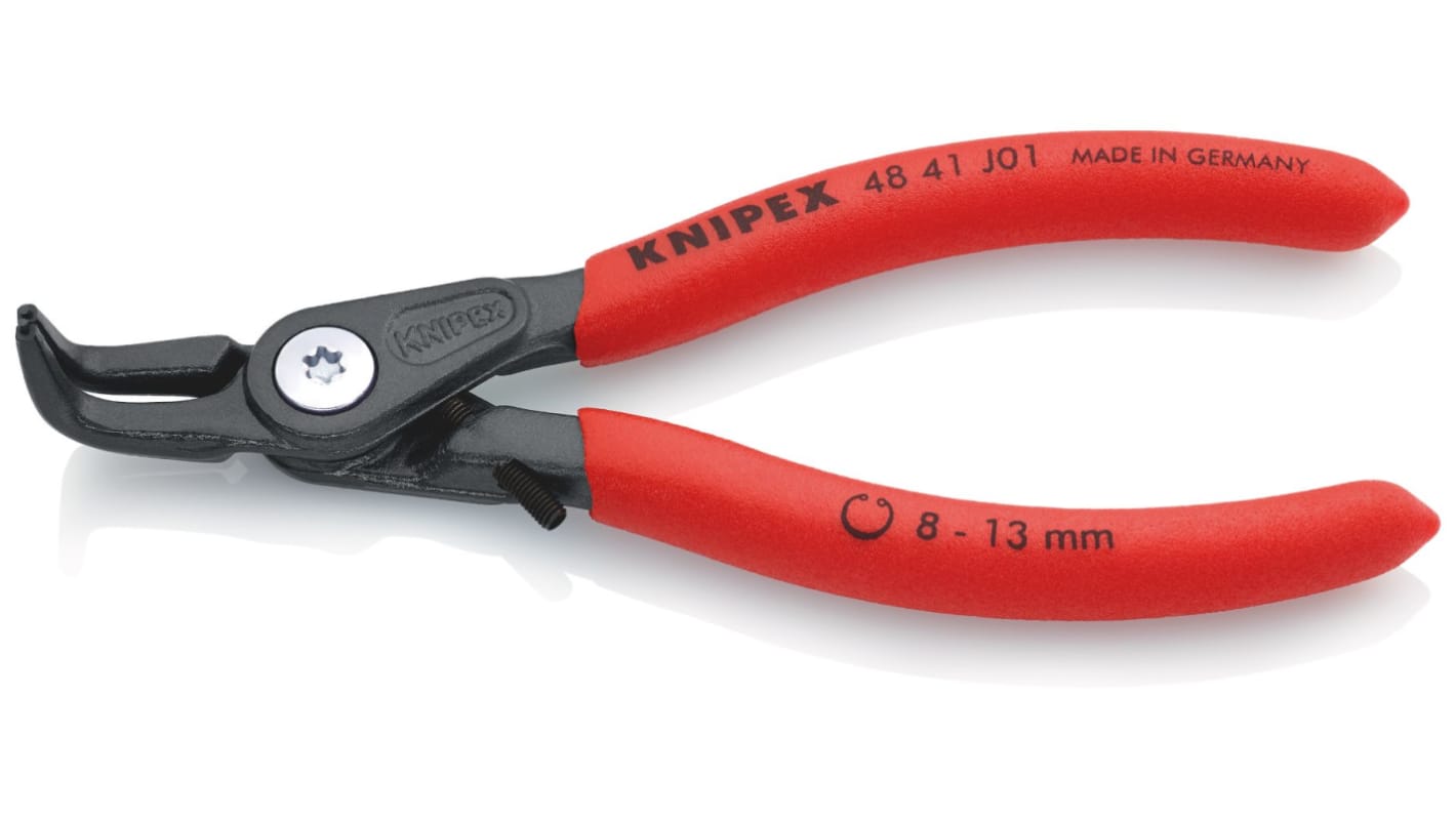 Knipex Circlip Pliers, 130 mm Overall, Angled Tip