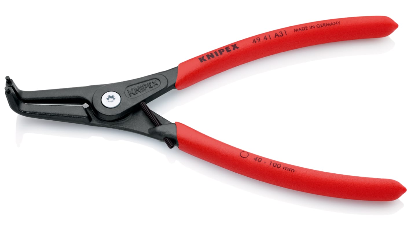 Knipex Sicherungsringzange , gebogen 210 mm