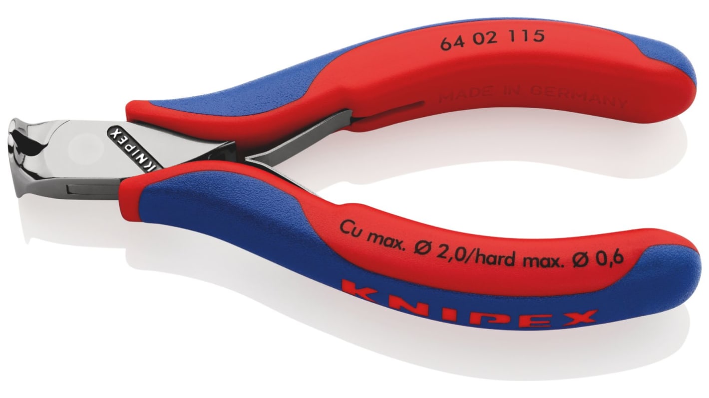 Tronchesi Knipex, capacità di taglio: Rame, plastica: 2 mm, Filo morbido: 1 mm, filo d'acciaio: 0,6 mm, lunghezza 115