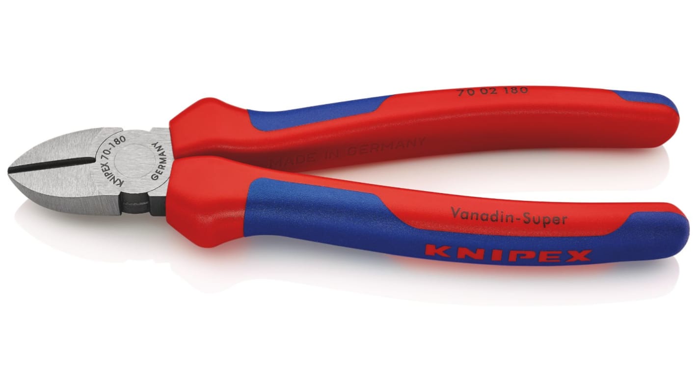 Pinces coupantes latérales Knipex 70 02 180 180 mm, capacité 4mm