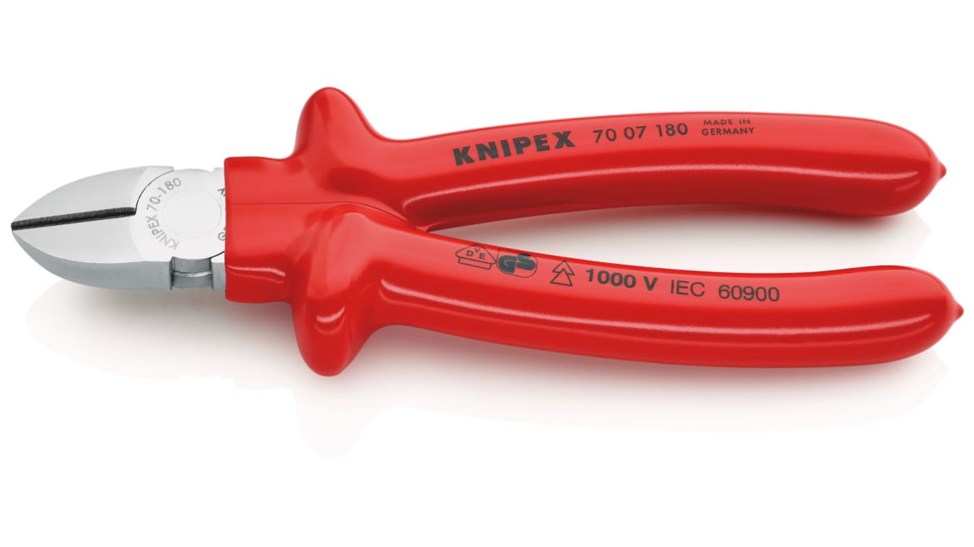 Knipex VDE/1000V Insulated Side Cutters