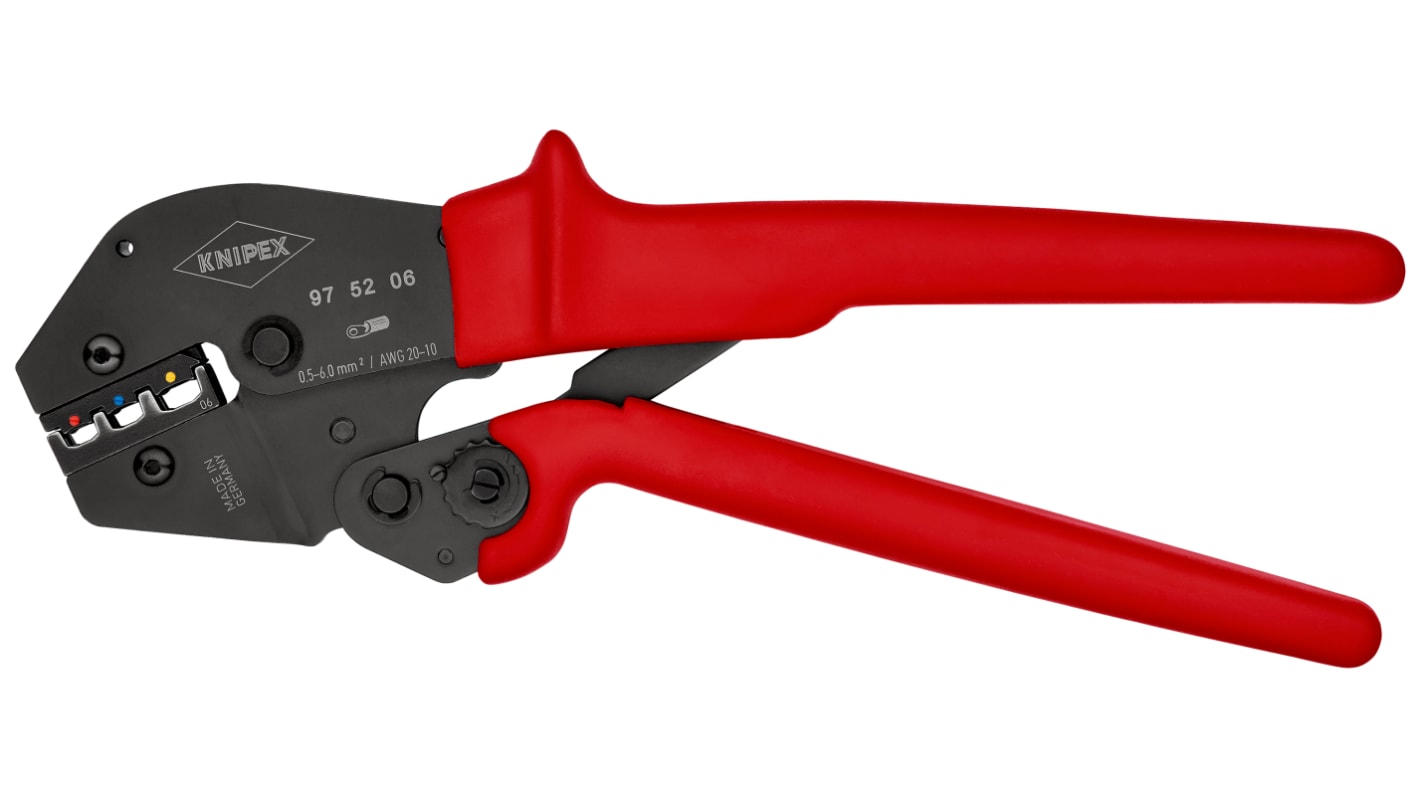 Pinza crimpatrice Knipex, Terminali isolati