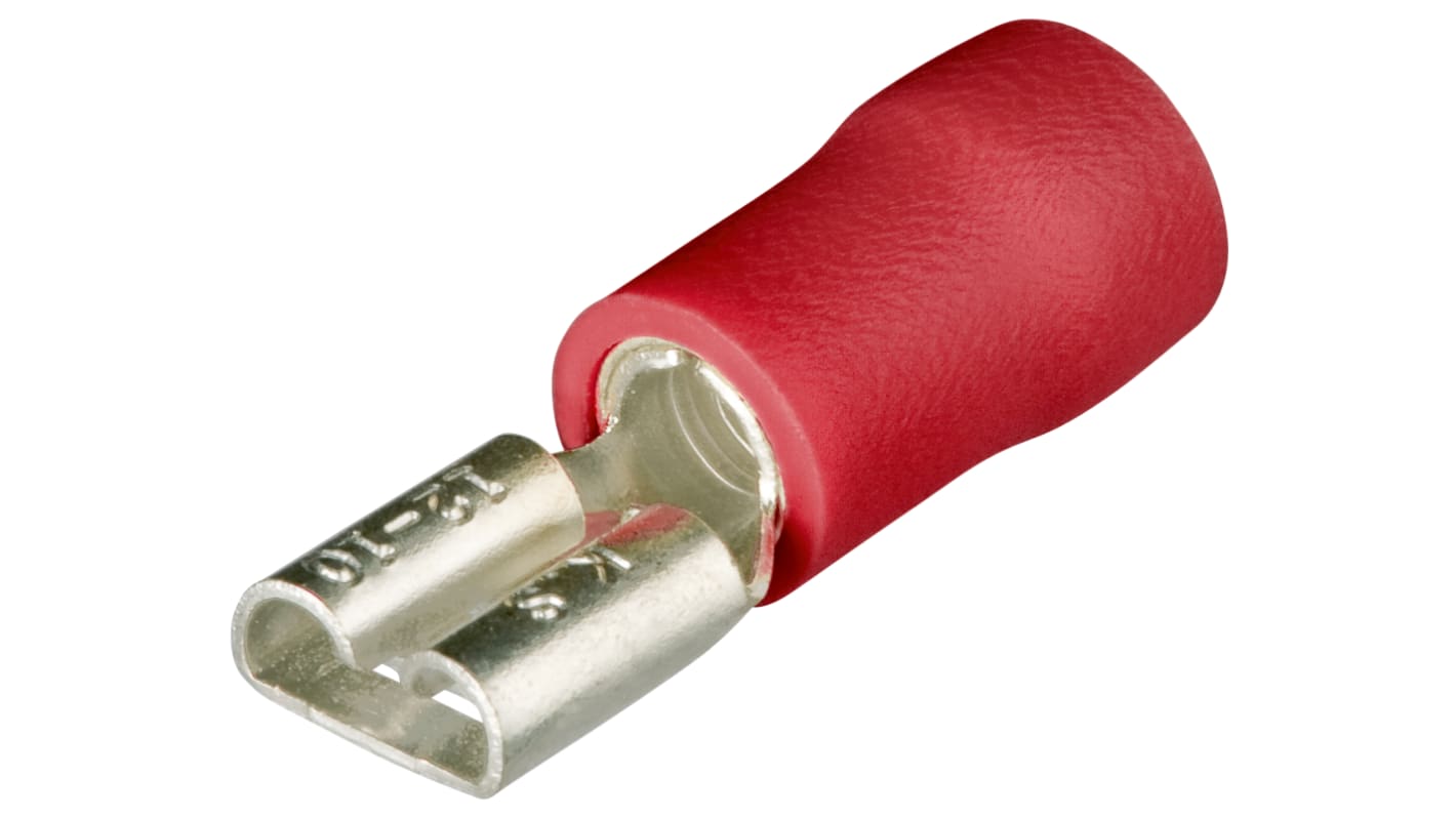 Knipex Nylon Blade Terminal Socket, 0.5mm² to 1mm², 22AWG to 16AWG, Red