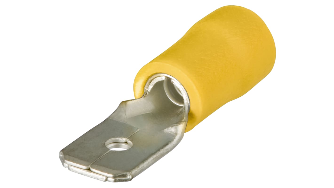 Knipex Insulated Blade terminal plug, 4mm² to 6mm², 12AWG to 10AWG, Yellow