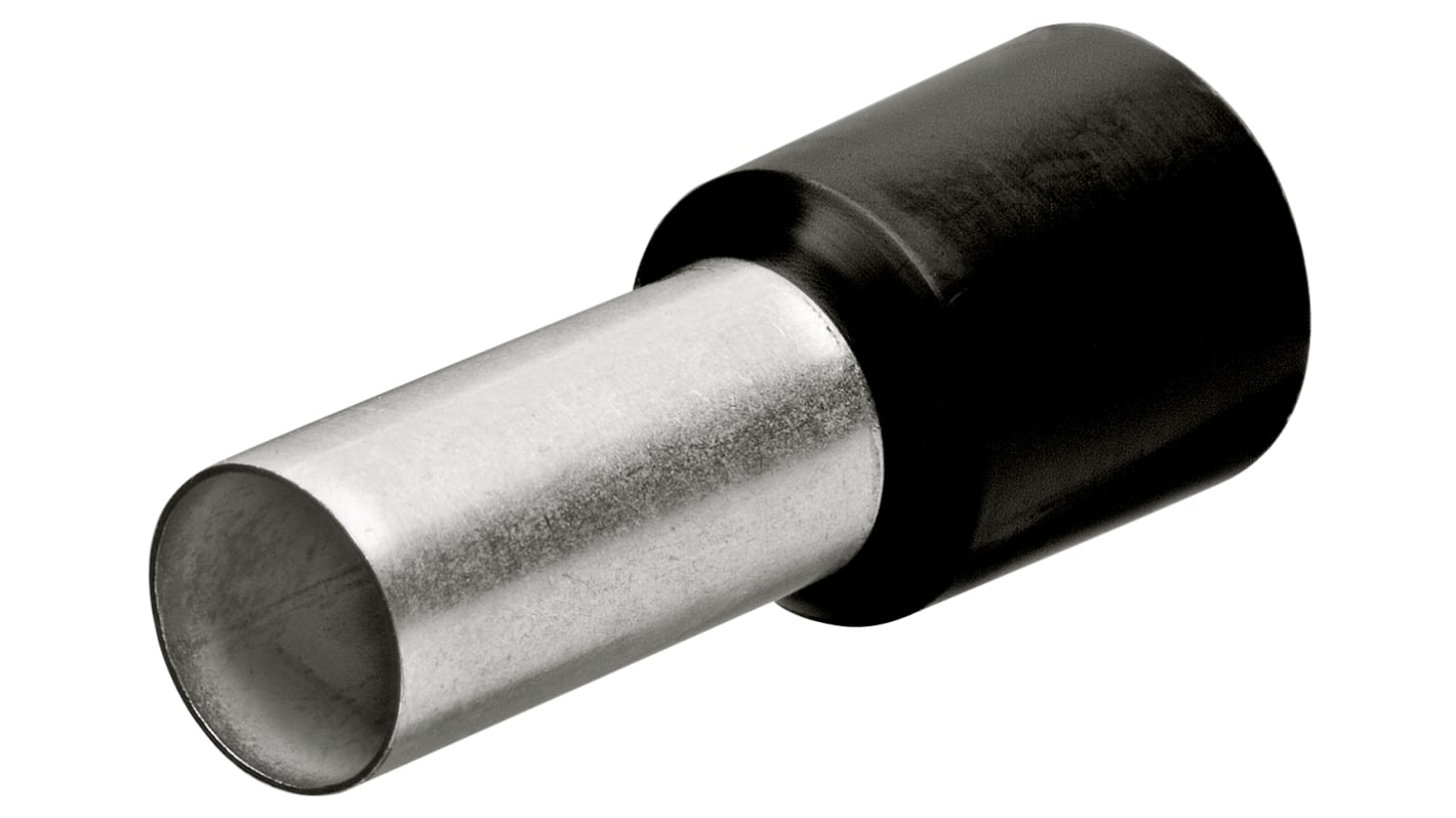 Knipex, 97 99 Insulated Ferrule, 8mm Pin Length, 1.7mm Pin Diameter, 1.5mm² Wire Size, Black