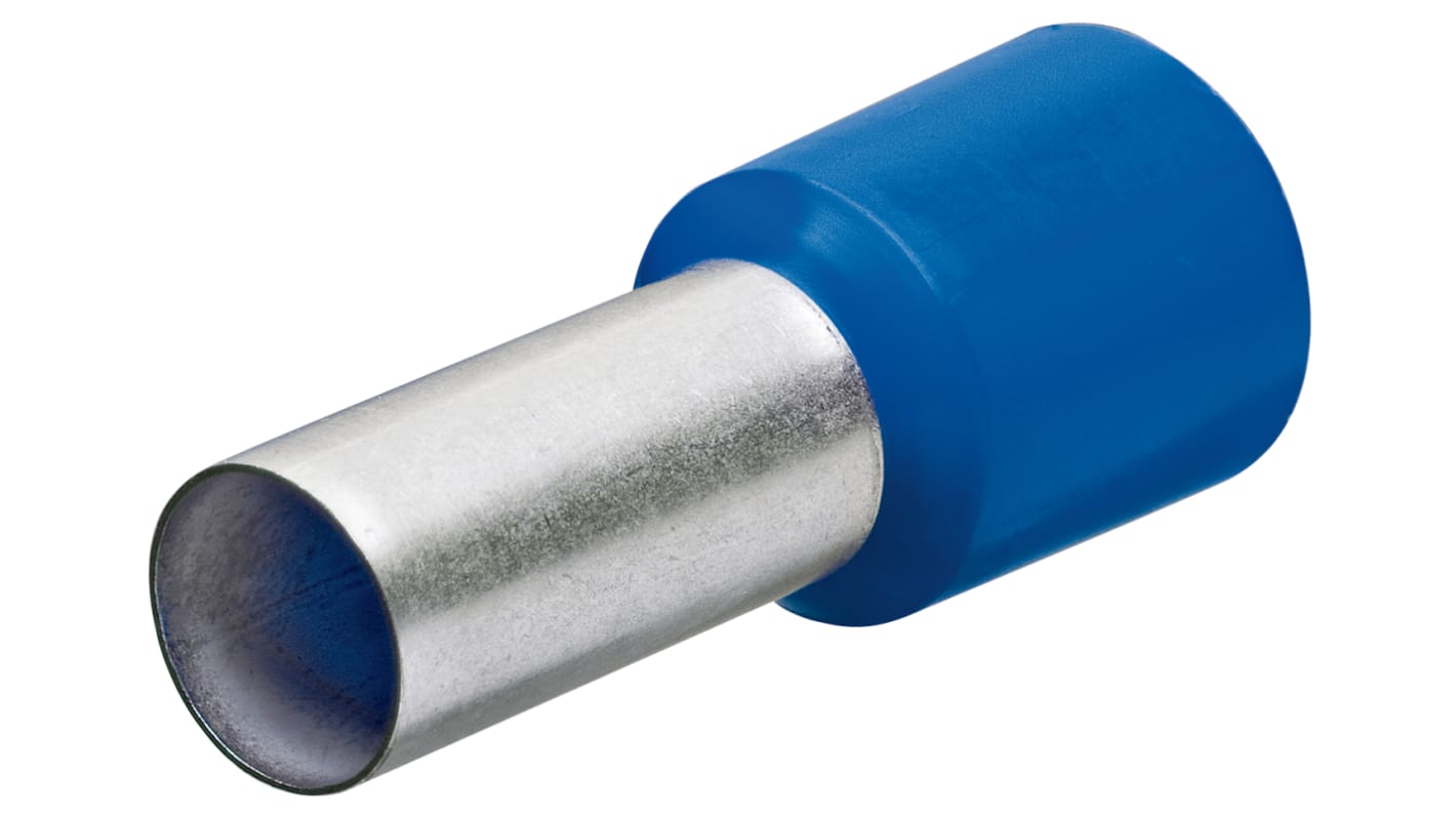 Knipex, 97 99 Insulated Ferrule, 8mm Pin Length, 2.2mm Pin Diameter, 2.5mm² Wire Size, Blue