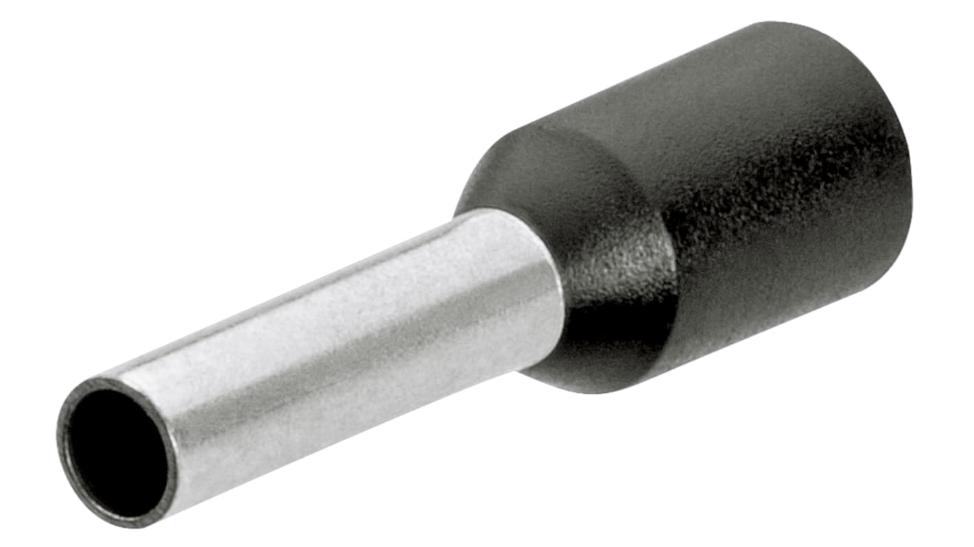 Knipex, 97 99 Insulated Ferrule, 10mm Pin Length, 1.4mm Pin Diameter, 1.5mm² Wire Size, Black