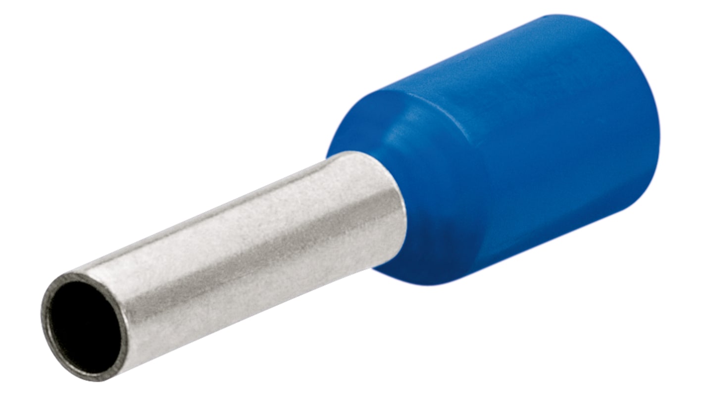 Knipex, 97 99 Insulated Ferrule, 18mm Pin Length, 5.8mm Pin Diameter, 16mm² Wire Size, Blue