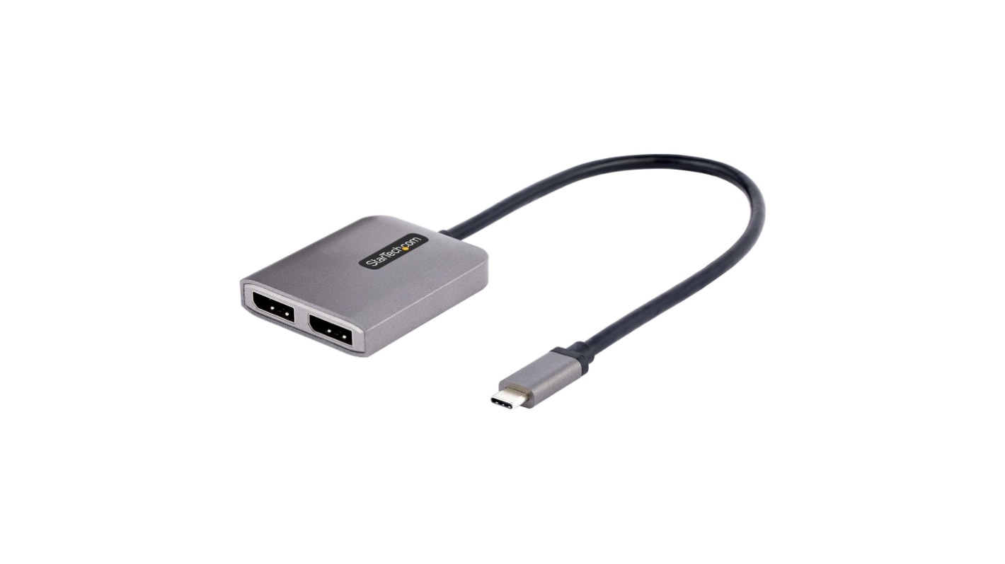 StarTech.com 2 Port USB C USB A USB C Hub, USB Bus Powered, 6.1 x 4.9 x 1.1cm