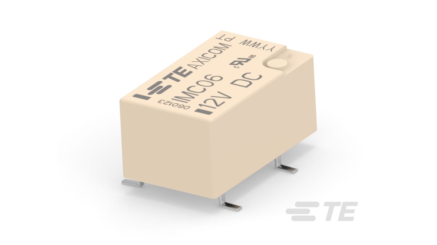 TE Connectivity Surface Mount Signal Relay, 12V dc Coil, SPDT