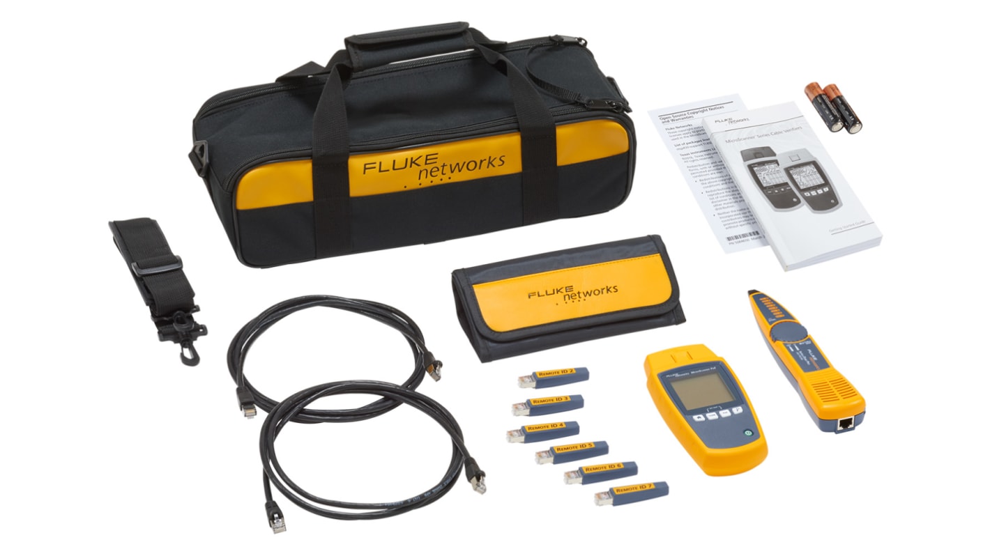 Fluke Networks Multimedia Cable Tester Kit RJ45, MS-POE-IE-KIT