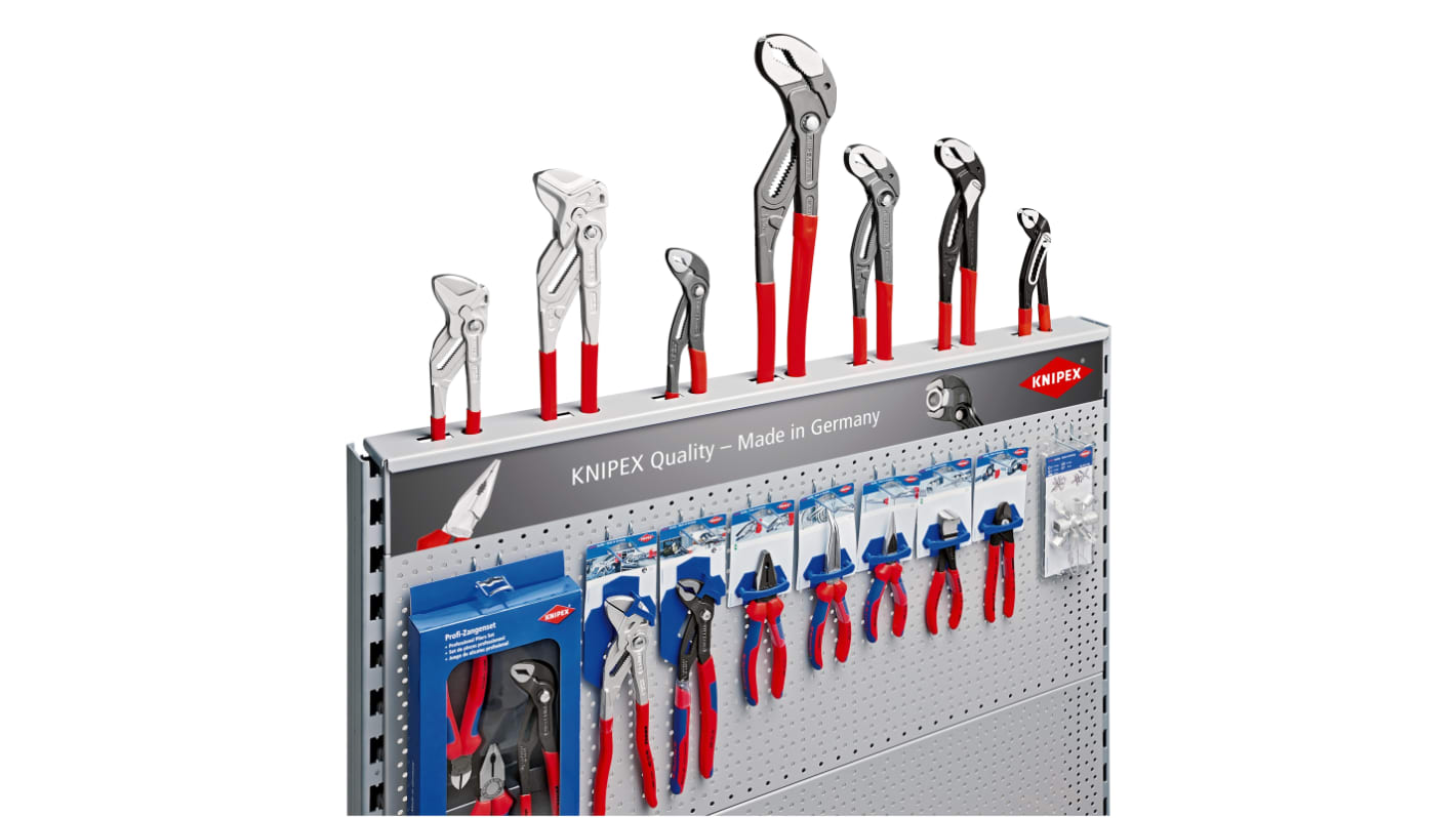 Sujeción de herramientas en pared y panel, Juego de portaherramientas para montaje en pared, Knipex