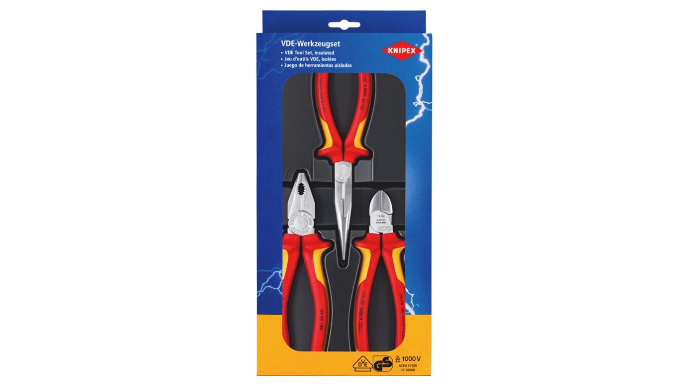 Kit di utensili Knipex, 3 pezzi