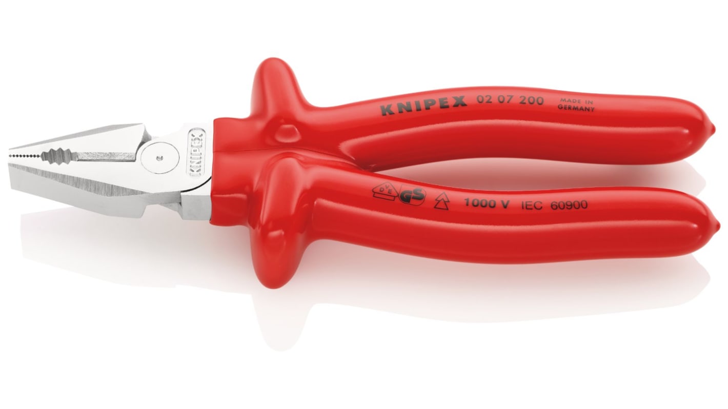 Knipex Combination Pliers, 205 mm Overall, VDE/1000V