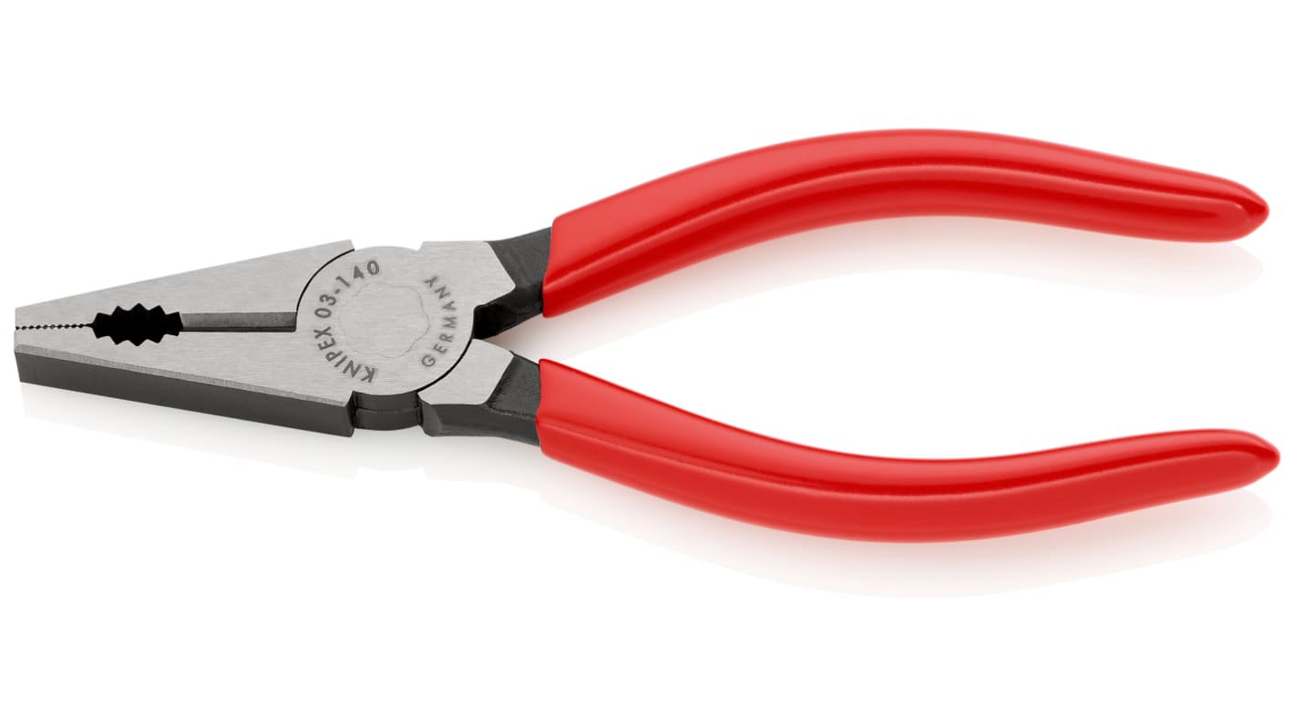 Pinze combinate Knipex in Acciaio speciale per utensili di qualità, lungh. 145 mm Ad angolo retto