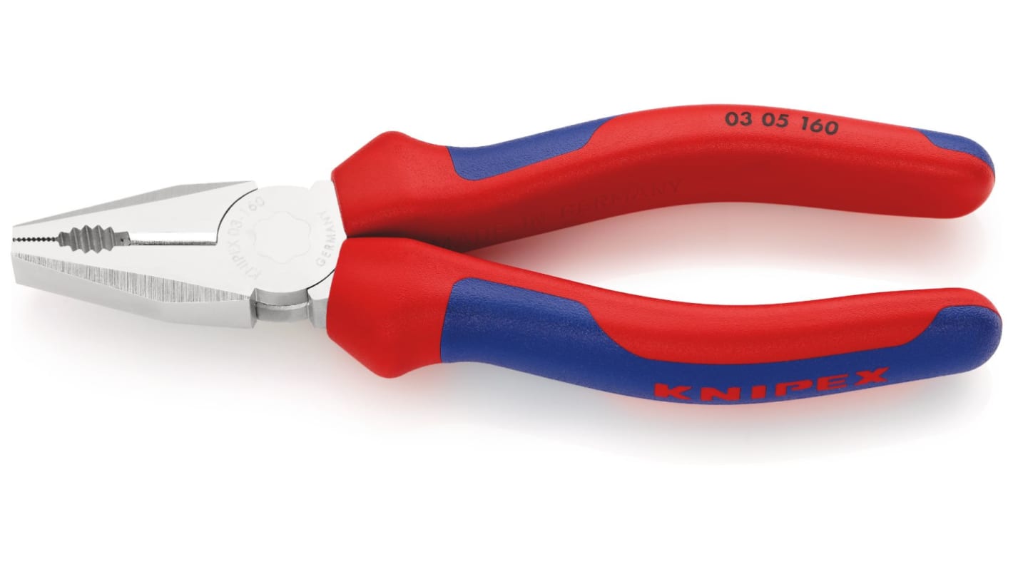 Knipex Combination Pliers, 170 mm Overall, Straight Tip