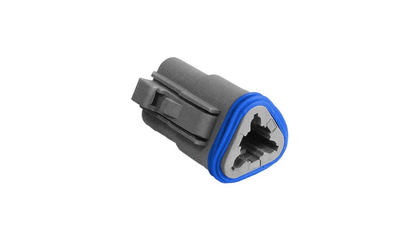 Carcasa de conector Bulgin PX0100 Macho de 3 vías en 2 filas, 13A, terminación: Crimpado