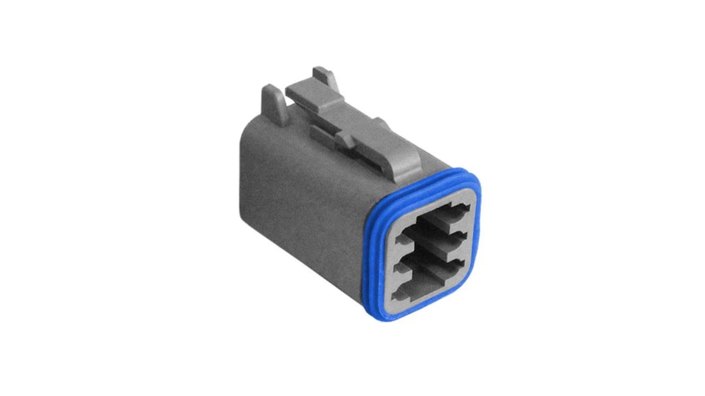 Carcasa de conector Bulgin PX0100 Macho de 6 vías en 3 filas, 13A, terminación: Crimpado