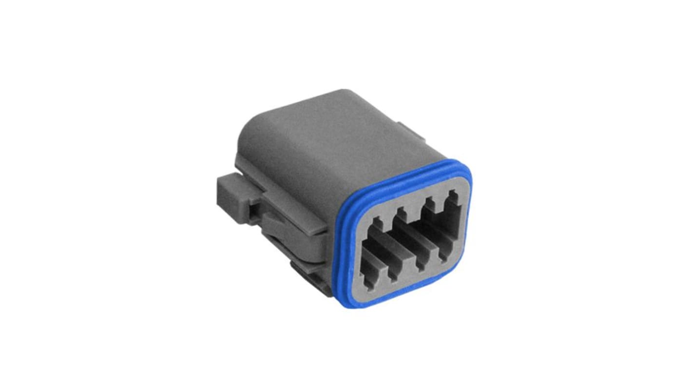 Carcasa de conector Bulgin PX0100 Macho de 8 vías en 2 filas, 13A, terminación: Crimpado