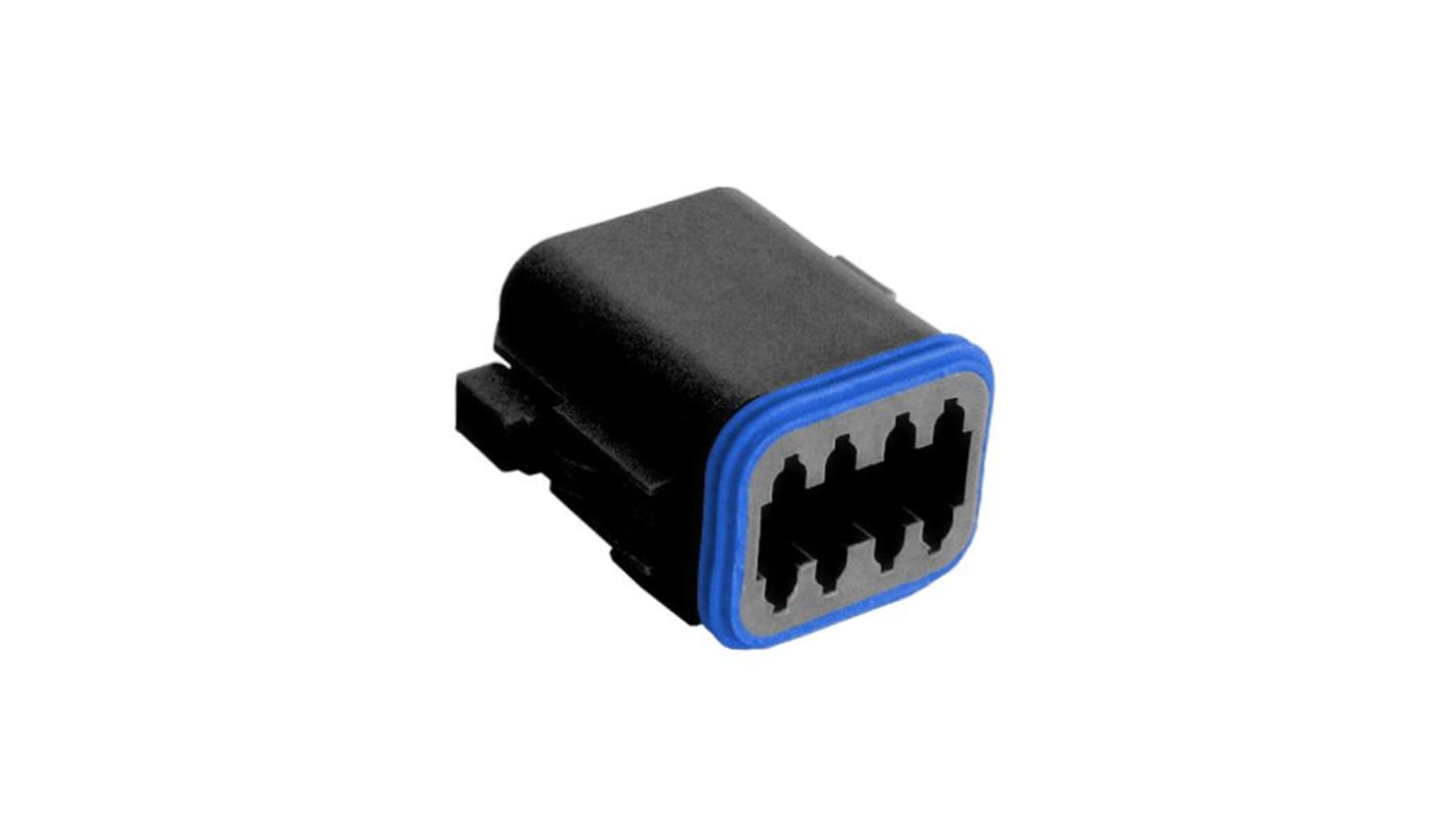 Carcasa de conector Bulgin PX0105 Macho de 8 vías en 2 filas, 13A, terminación: Crimpado