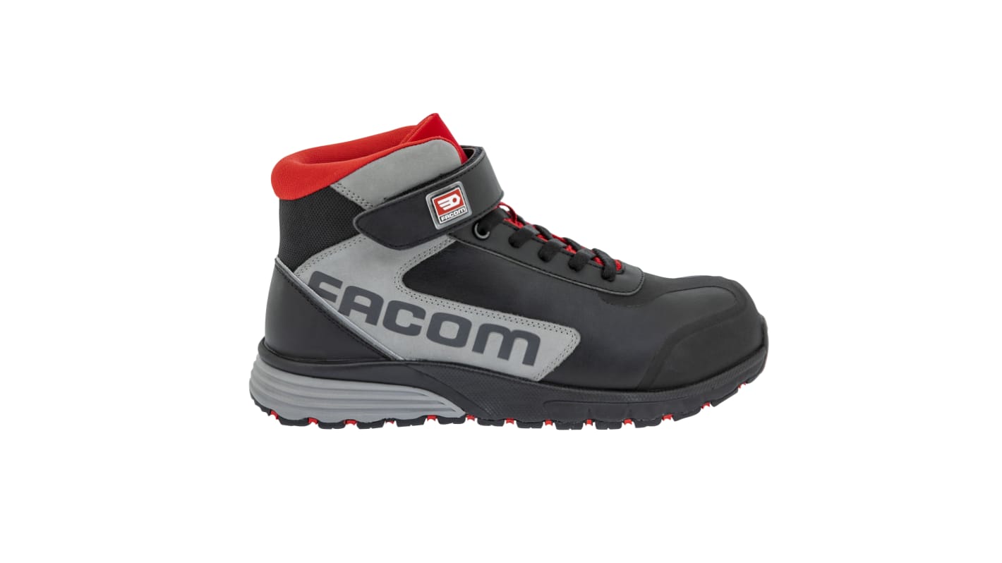 Parade Shikan Unisex Black, Grey, Red Composite Toe Capped Safety Shoes, UK 3, EU 36